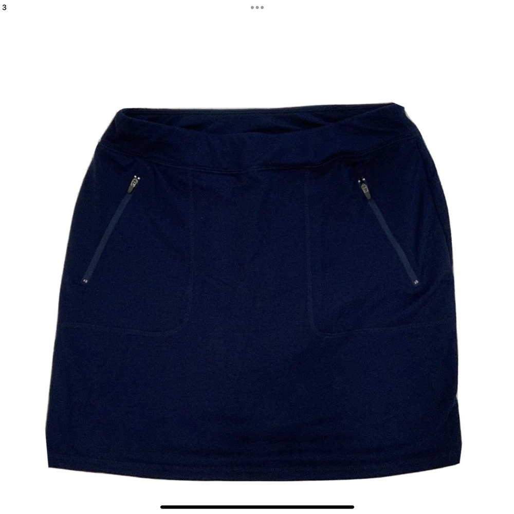 Kim Rogers Navy Blue Skort Shorts Skirt Pull On Stretch
Size Small
